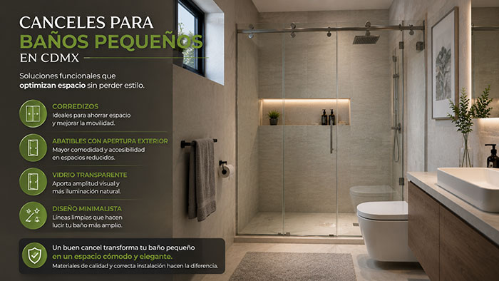 Canceles de baño para espacios pequeños