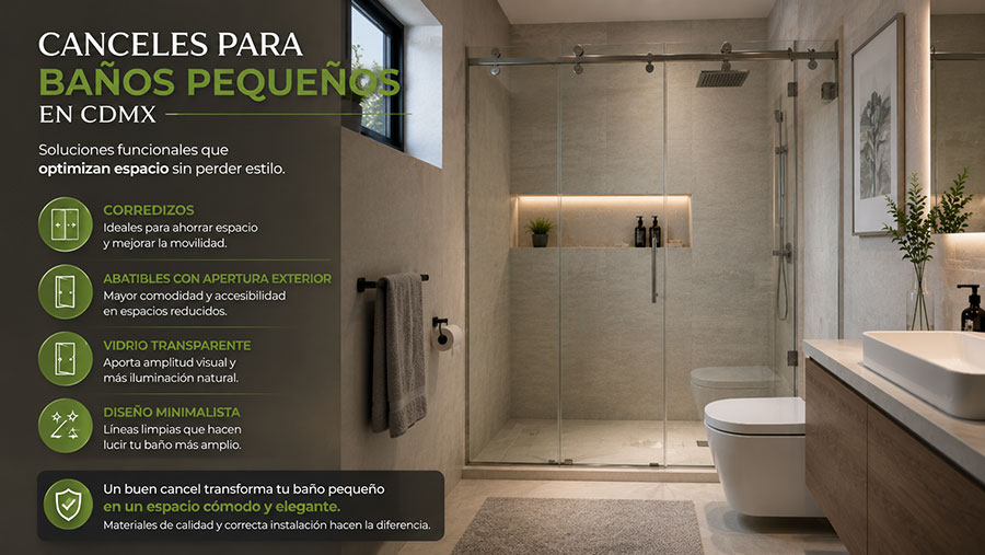 Canceles de baño para espacios pequeños
